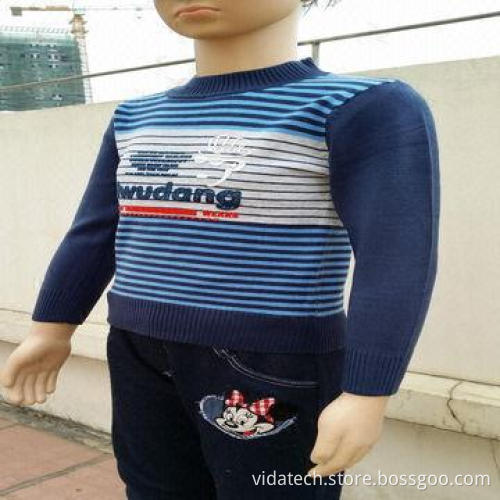 Boy's Cotton Round Neck Sweater, Available in Various Sizes, Styles, Colors and Fabric